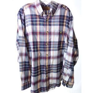 Blue plaid long sleeve shirt Clear Water Outfitters Size Large L
